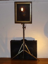 Vintage Funerária Salão visualização ajustável Light-up "Jesus" Porta-retrato