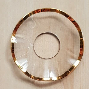 Lichtmanschette mit Goldrand flach gewellt - Größe ca. 70 x 25 mm - Bild 1 von 1