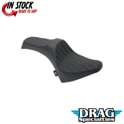 Asiento Drag Specialties Predator III con puntada de diamante negro para Indian Scout 15-22 Foto 1 de 4