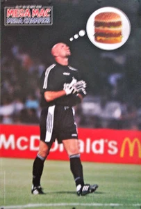 COPPA DEL MONDO DI CALCIO FRANCESE MCDONALDS POSTER ORIGINALE MEGA MAC 1998 - Foto 1 di 1