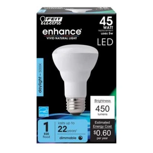 Feit Electric R20DM/950CA 120V 5W 5000K 450 Lumens LED Light Bulb (Pack of 4) - Picture 1 of 2