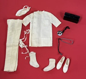 Barbie Dr Ken 63-65 793 Complete Stethoscope Head Mirror MD Bag Socks Hat mask - Picture 1 of 24