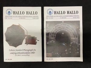 Pair of Dutch "Hallo Hallo" featuring Antique Radios - Bild 1 von 5