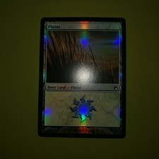 FOIL Plains Basic Land #230 x1 Scars of Mirrodin 1x Magic the Gathering MTG