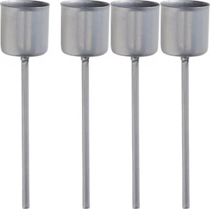 Candelabro con pincho para velas de barra, Ø aprox. 2,4 cm, H aprox. 10,5 cm, 4 piezas - Imagen 1 de 5