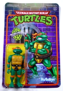 Super 7 Teenage Mutant Ninja Turtles Michelangelo 4" Collectible Figure - Picture 1 of 4