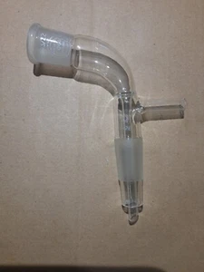 Quickfit Vaccum Reciever Adapter RA3/22, 19/26 B19, Borosilicate Glassware - Picture 1 of 5