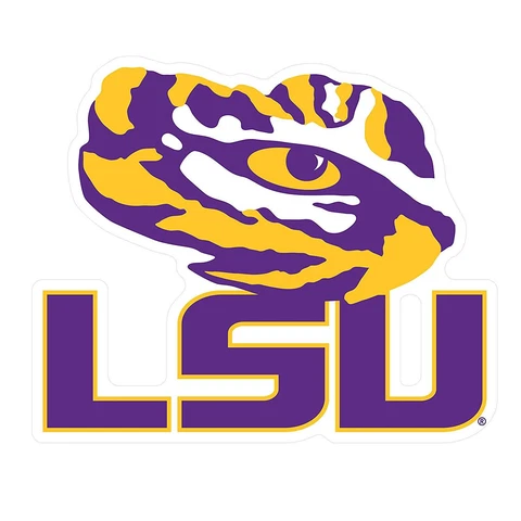 LSU Tigers Large 12" Logo Magnet Cover