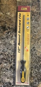 10" Round Bastard File 12108 IVY CLASSIC Power Pro Grip Handle High Carbon NEW - Picture 1 of 1