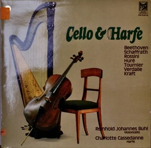 CELLO & HARFE (Harp)-M1978LP GERMAN IMP BEETHOVEN/SCHAFFRATH/HURE/TOURNIER+++ - Imagen 1 de 1