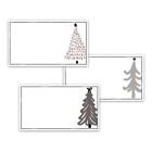Holiday Place cards Christmas Village Trees Set of 36 Lot of 4 Size 3.5 x 2in