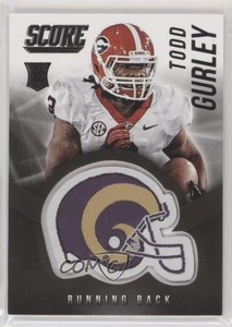 2015 Score Rookie Helmets Todd Gurley II Todd Gurley #11 Rookie RC