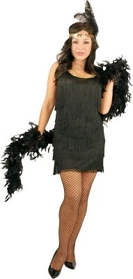 Fashion Flapper Roaring 20's Fancy Dress Up Halloween Adult Costume 8 COLORS - Image 1 of 2