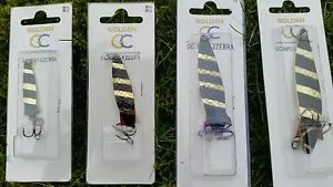 Spinner señuelo lucio salmón tipo salmón color cebra 4g/7g/12g/18g TOBY TOBIX ¡CALIDAD SUPERIOR! - Imagen 1 de 6