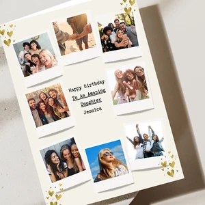 Personalised Photo Birthday Card With Photo and Name - Foto 1 di 6