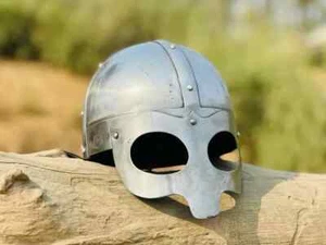 Wikingerhelm Handarbeit Vandalenkrieger Rüstung tolles Geschenk für Reenactment Fans - Bild 1 von 6