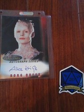 x1 Alice Krige Borg Queen Auto Autograph A4 Women of Star Trek In Motion 5X7