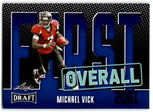 2023 Michael Vick Leaf Draft First Overall Blue