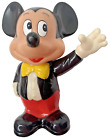 Vintage Mickey Mouse Walt Disney Coin Piggy Bank W/ Stopper Plastic 6.5" China