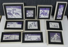 Flint Generals IHL Program Printing Plate Lot of 10 1970s Hockey Komets Cards