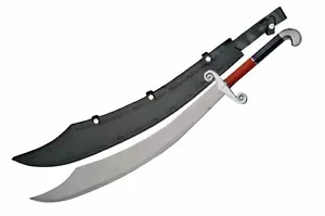 Scimitar Shamshir Curved Sword 37" Stainless Steel Blade Pakkawood Handle - Picture 1 of 3