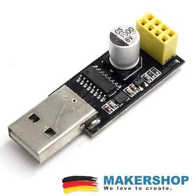 MAKERSHOP USB ESP8266 ESP01 Seriell Adapter Programmierer ESP 01 UART Arduino