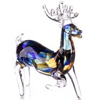 Figurine en verre sculpture Cerf en verre de style Murano moderne