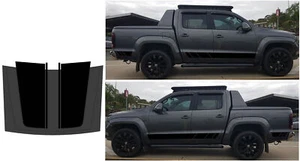 For VW AMAROK Bonnet Racing Stripes Graphic Vinyl Side Door Sticker Bumper Decal - Picture 1 of 5