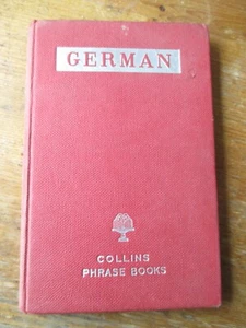 Vintage Collins German Phrase Book - 1958 - G. F. Maine - HB - Picture 1 of 7