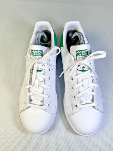 Scarpe da tennis Adidas Original Youth Jr unisex Stan Smith bianco verde pelle 4 5