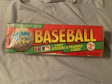 1990 Fleer Baseball 660 Trading Cards & 45 Logo Stickers 10th Anniversary Editio