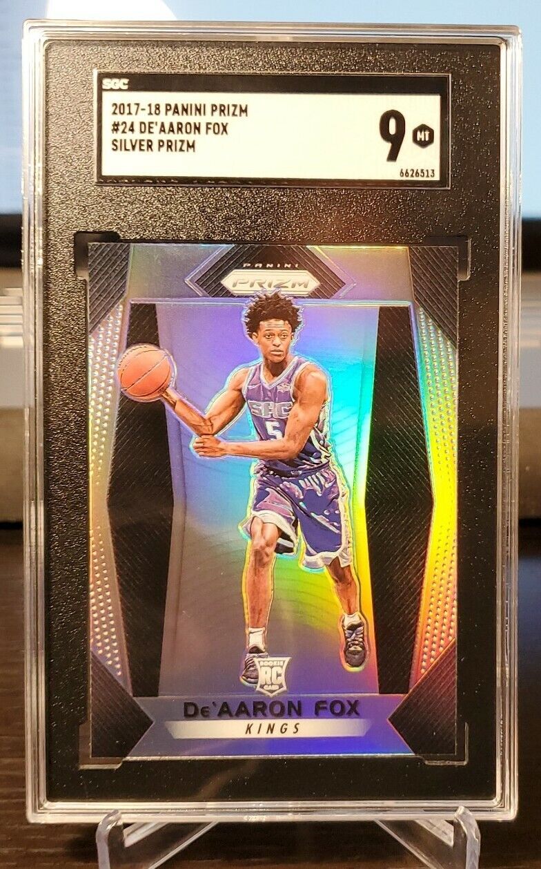 2017 Prizm De'Aaron Fox Silver Prizm RC SGC 9 MINT