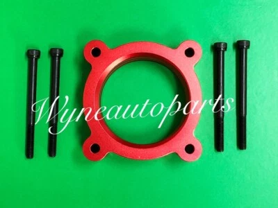 Fit 11-16 SCION tC 2.5L 2AR-FE Billet Power Flow Throttle Body Spacer Red - Image 1 of 2