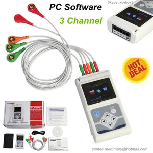 Dynamic 24 hours ECG/EKG Holter Monitor Alalyzer Software CONTEC TLC9803 - Imagen 1 de 10