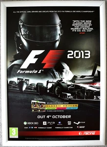Formula 1 F1 2013 RARE PS3 PC XBOX 360 42cm x 59cm Promotional Poster - Picture 1 of 1