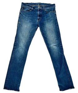 Goodfellow & Co Herren Distressed Jeans Größe 36 x 32 blau Whiskered - Bild 1 von 12