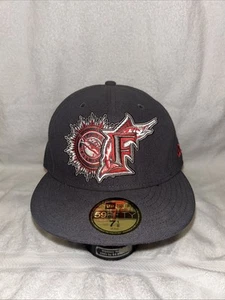 New Era New Florida Marlins Blaster Fitted Hat Sz 7 1/8 Gray - Picture 1 of 3