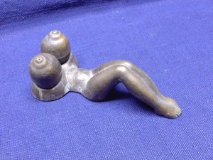 Antique Spelter "Spice of Life" Naughty Nude Woman Salt and Pepper Shakers Rarer - Picture 1 of 5