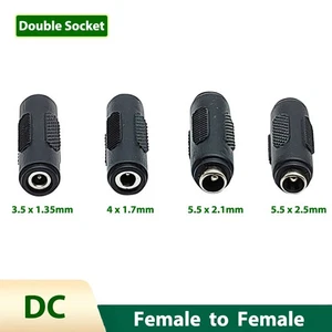 DC Jack Converter Double Socket Adapter Female to Female 35135 4017 5525 5521 - Picture 1 of 8