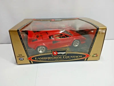 Burago Gold Collection Lamboghini Countach (1988) 1:18 scale Diecast In Box - Image 1 of 4