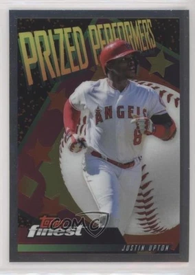2019 Topps Finest Prized Performers Justin Upton #PPJU - Image 1 of 2