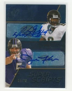 Joe Flacco / David Garrard 2008 SPX Super Scripts Dual Autograph 08/75 - Picture 1 of 1
