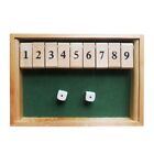 4 Players Shut The Box Family Board Game Wooden Traditional Pub Gift Kids Adult