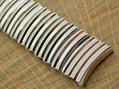 Micro-Flex Vintage Watch Band 16mm Curved Lug Stainless Expansion NOS Unused - Image 1 of 3