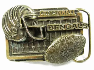 Hebilla de cinturón de latón Ciincinnati Bengals NFL con licencia oficial EE. UU. 102115 - Imagen 1 de 3