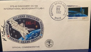 CANADIAN ROBERTA BONDAR SIGNED SPACE SHUTTLE STS-42 LAUNCH COVER KSC JAN 22,1992 - Picture 1 of 5