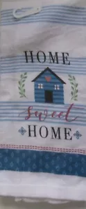 FULL UNCUT HOME SWEET HOME Print COTTON TOWEL - Picture 1 of 1