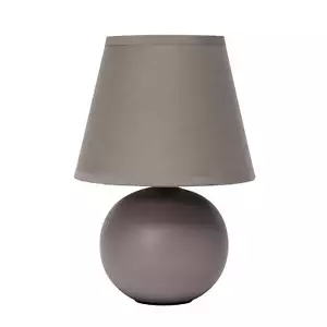 Home Decorative Mini Ceramic Globe Table Lamp, Gray - Picture 1 of 6