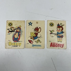 Lote de tarjetas de papel de diario basura retro vintage niños ED-U-CARDS cómic dibujos animados HFC - Imagen 1 de 2