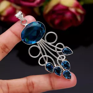 Tanzanite Gemstone handmade pendant 925 Sterling Silver Jewelry Pendant For Gift - Picture 1 of 6